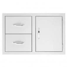 Summerset Access Door & Double Drawer Combo, 30 Inch - SSDC2-30