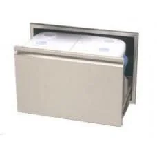 Twin Eagles 30 Inch Roll Out Stainless Steel Ice Chest Storage Drawer with 48 Quart Ice Chest - TECD30-B