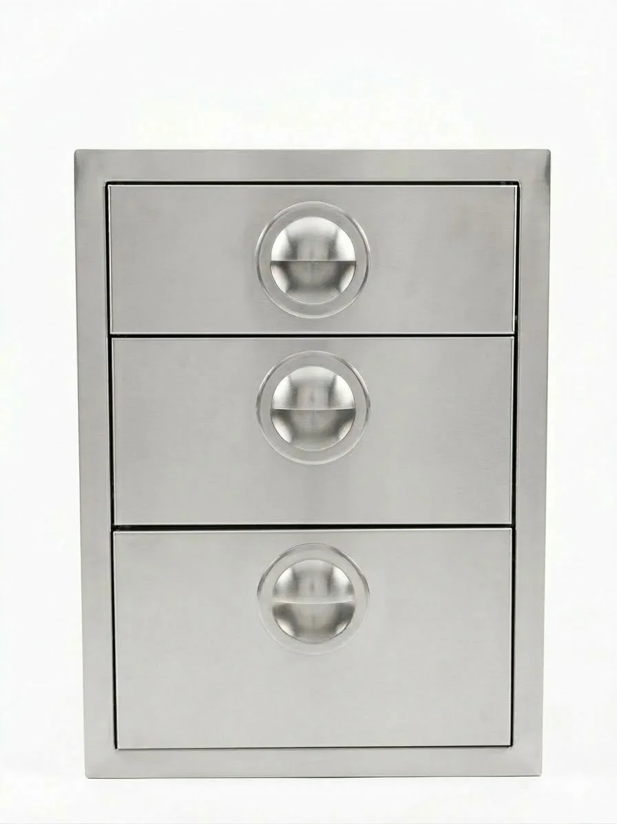 Sedona Professional Grilling System Triple Access Drawer Stainless Steel - SEDSD3