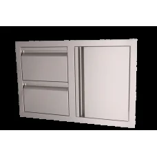 RCS Valiant Stainless Double Drawer/Door Combo - VDC1