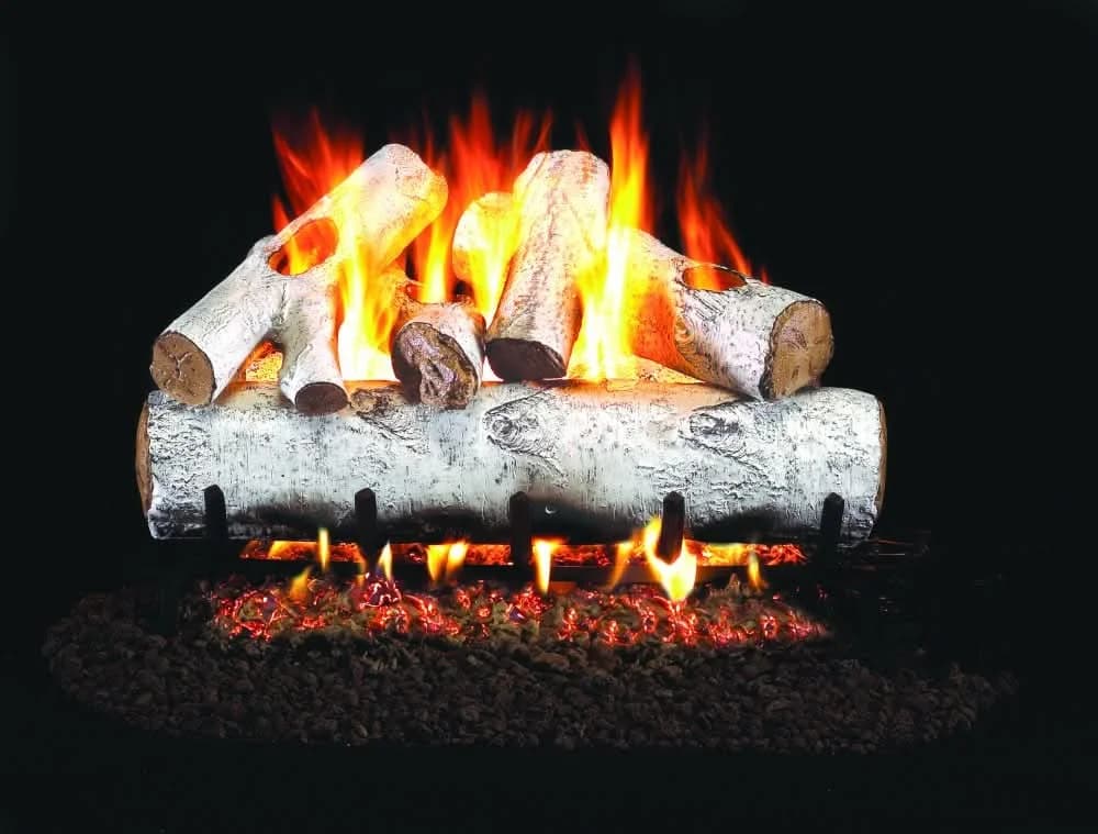 Peterson Gas Logs White Birch 18" Log Kit - W18