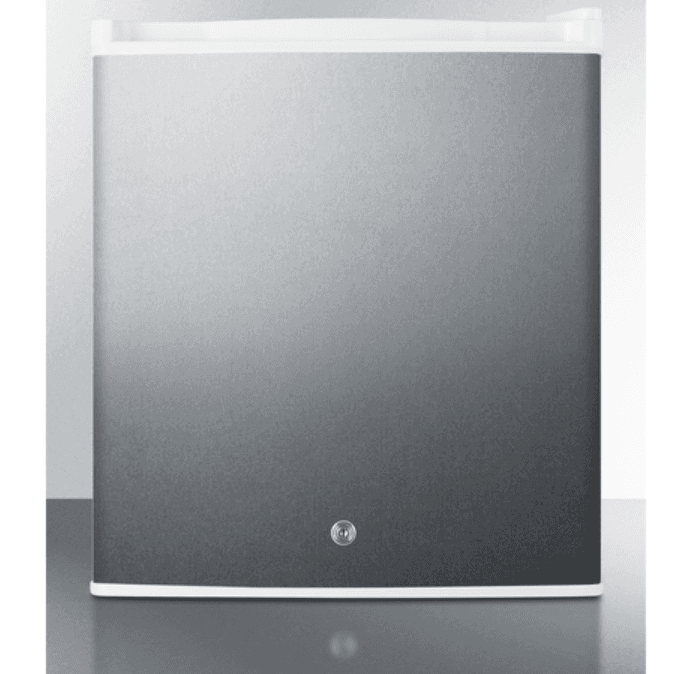 Summit Commercial - Compact Built-In 17 All-Refrigerator with digital thermostat and stainless steel exterior - FFAR25L7BICSS