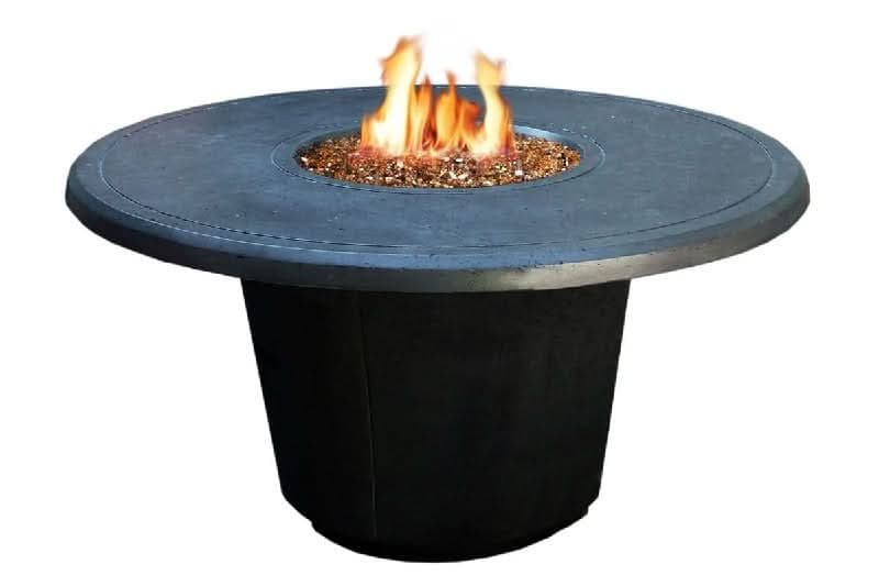 American Fyre Designs 24 Inch Cosmopolitan Round Firetable, Cafe Blanco, Propane Gas- 645-CB-11-M2PC