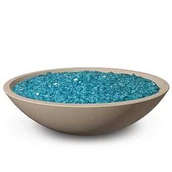 American Fyre Designs 32 Inch Marseille Round Fire Bowl, Smoke, Natural Gas- 753-SM-11-M6NC