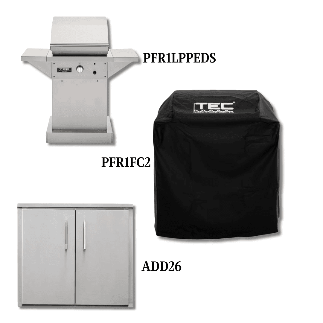 TEC PFR1LPPEDS Liquid Propane Gas with Cover and Double Access Door - PCKG1-PFR1LPPEDS