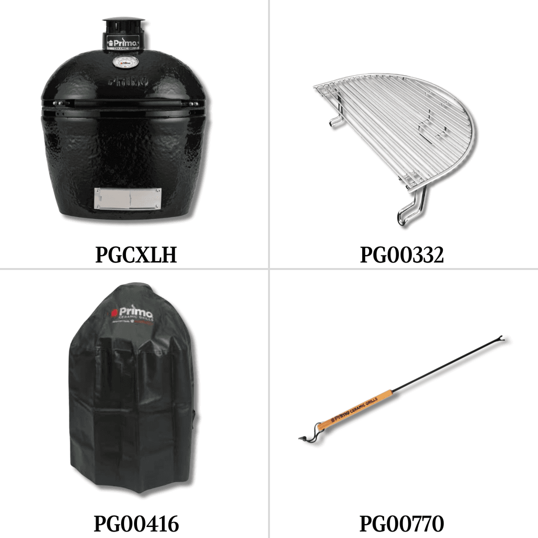 Primo PGCXLH with Double Side Burner, Cover and Single Access Door - PCKG1-PGCXLH