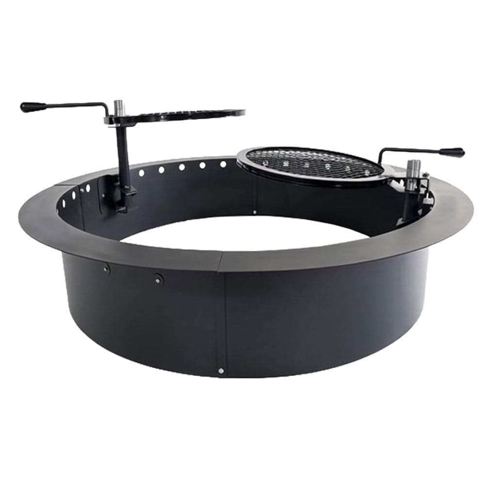 StarBBQ 36″ Smokeless Fire Pit Insert Package with Dual Post-Mount Swivel Grills | STARBBQ-36SFPR-PKG