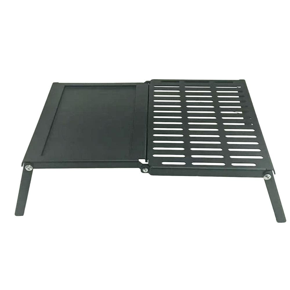StarBBQ Heavy-Duty Steel Fold-Out Camper Griller Portable Campfire Grill and Griddle Combo | STARBBQ-FUFP