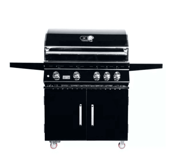 Bonfire Whistler Black Series - 34 - Inch 4-Burner Freestanding Grill with Infrared Rear Burner - Liquid Propane - CBF4DD-B-LP