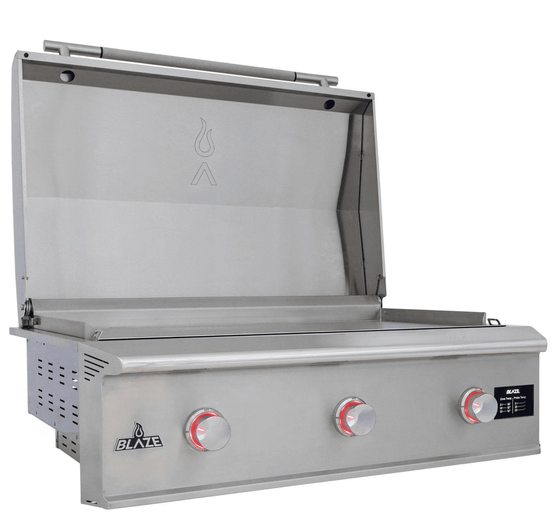 Blaze LTE PRO 40-Inch Built-in Natural Gas Griddle w/ Digital Temperature Screen & Lift-Assist Lid - BLZ-GRIDDLE40-NG