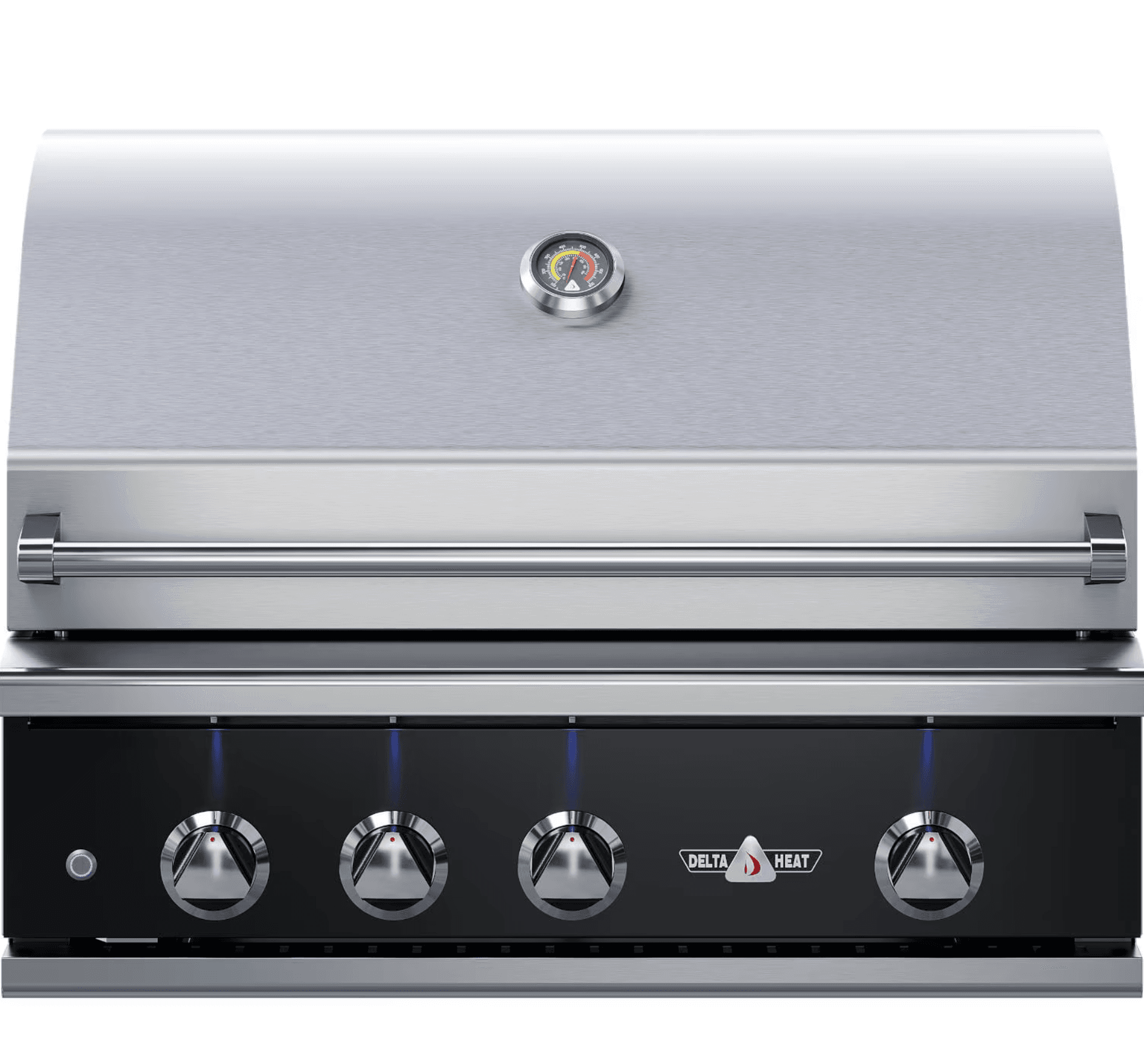 Delta Heat 38-Inch 3-Burner Built-In Propane Grill w/ Rotisserie & Sear Zone - Black Control Panel - DHBQ38RS-KL