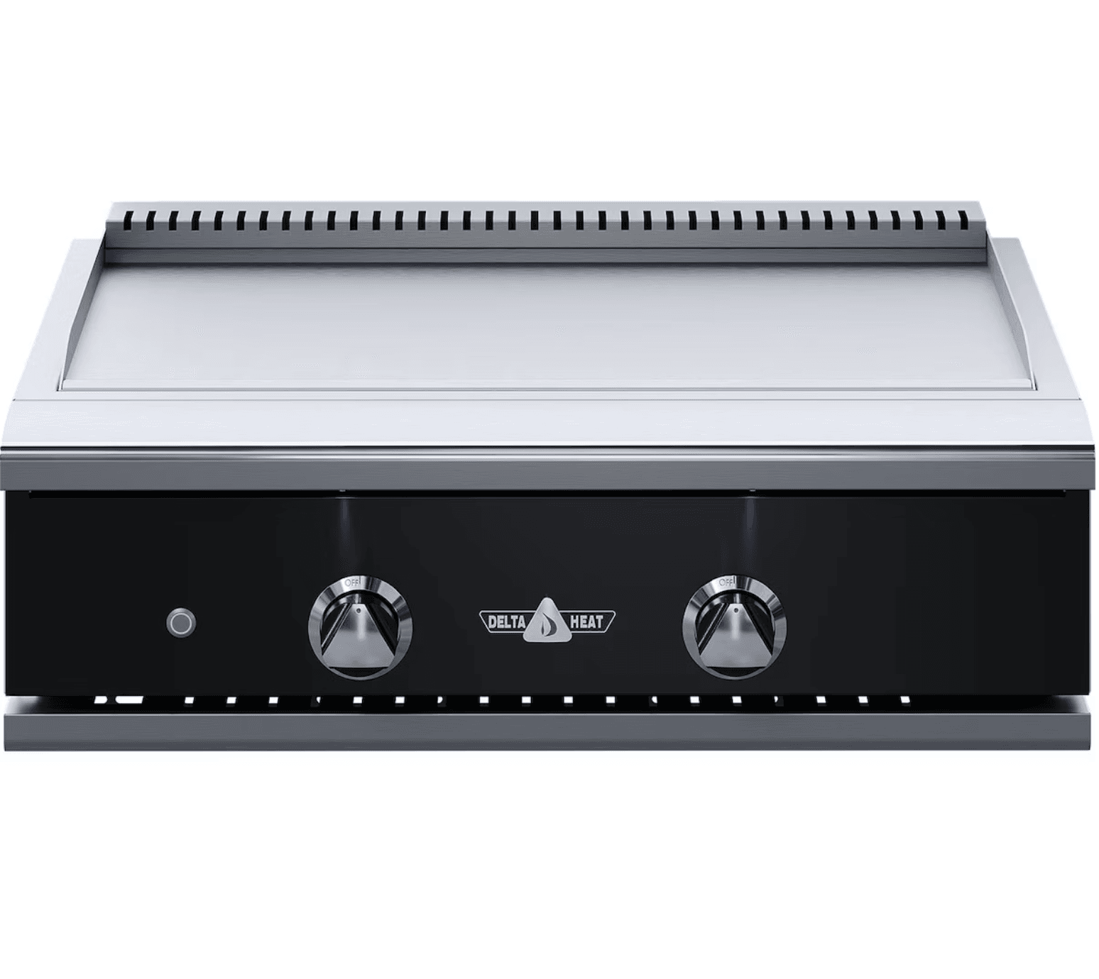 Delta Heat 32-Inch Built-In Natural Gas Teppanyaki Griddle - Black Control Panel - DHTG32-KN