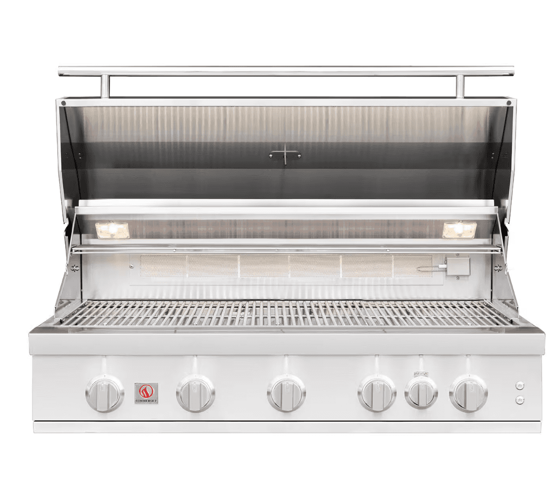 Summerset Sizzler Pro 40-in 5 Burner Built-In Natural Gas Grill w/ Rear Infrared Burner - SZRPRO40