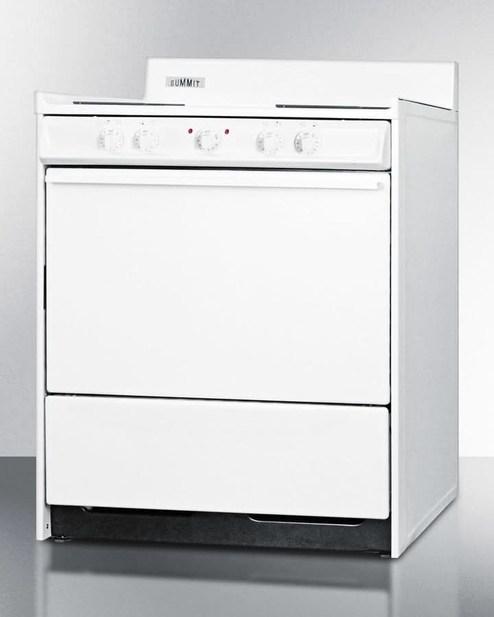 Summit 24 Apartment-Sized Electric Range with Coil Elements White - WEM210