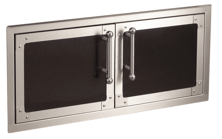 Fire Magic Echelon Black Diamond Reduced Height Double Access Doors With Soft Close - 53938HSC