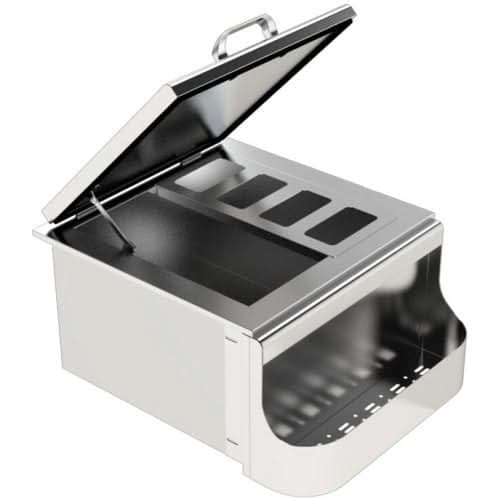 Eloquence 260 Series 25 Inch Slide In Ice Bin Cooler With Speed Rail & Condiment Holder - Eloquence-260-SI