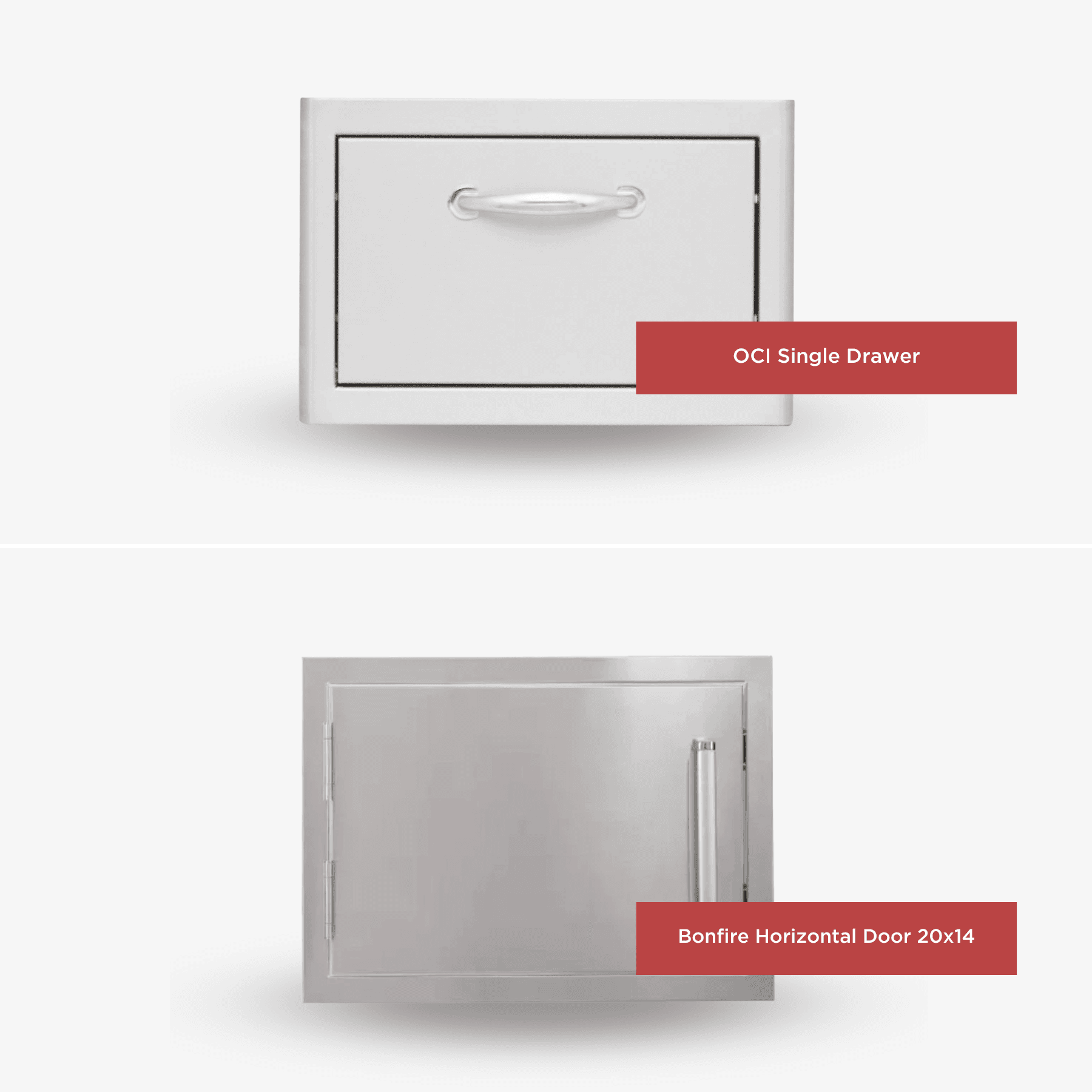 Whistler Basic Package with Stainless Steel Access Door and Single Drawer
