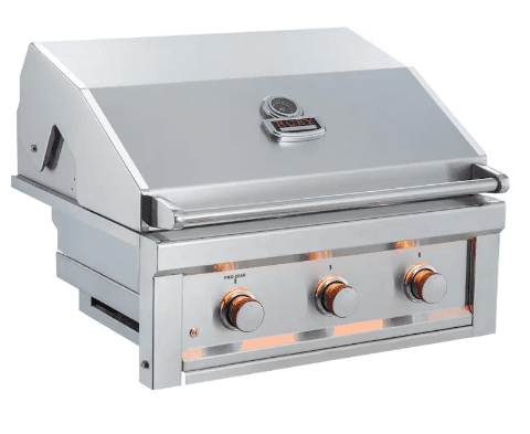 Sunstone Ruby - 30-Inch 3-Burner Built-In Grill - Natural Gas - Open Box - RUBY3B-NG-OB