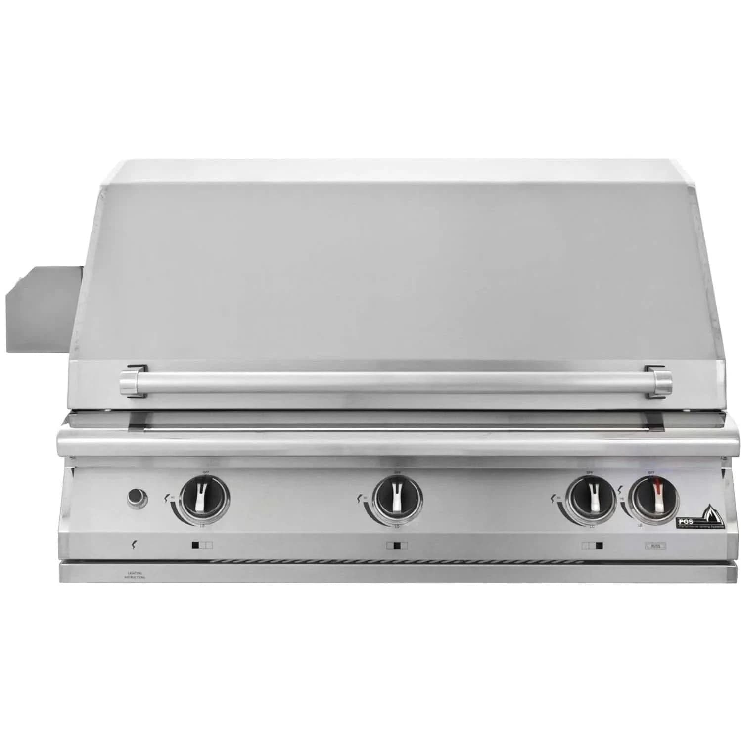 PGS Legacy Pacifica Gourmet - 39-Inch 3-Burner Built-In Grill - Natural Gas - S36RNG
