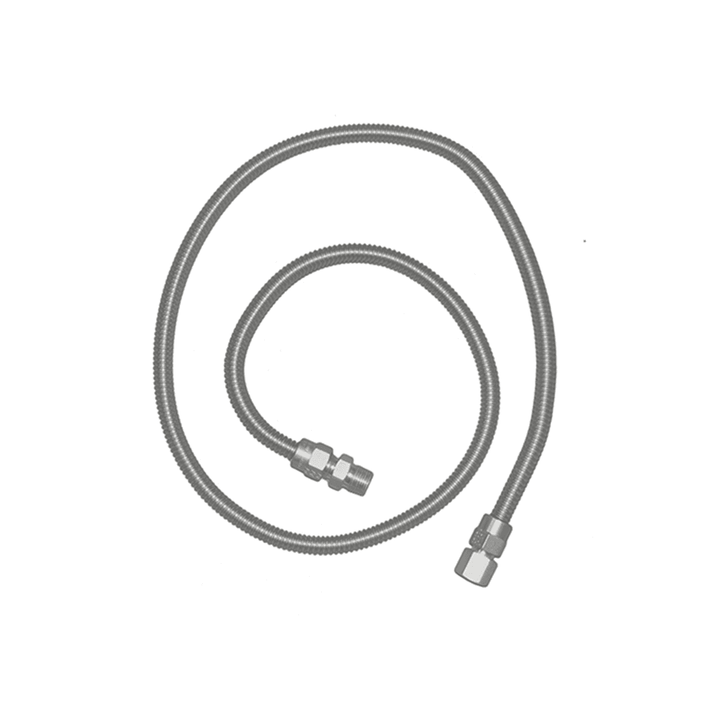 RCS S.S. Flex Hose 48" 1/2" Female Flares with Adapters 1/2" Female Flares with Adapters - SSFLEX8448
