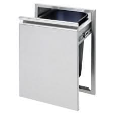 Twin Eagles 18 Inch Roll Out Stainless Steel Trash Bin - TETD18T-B