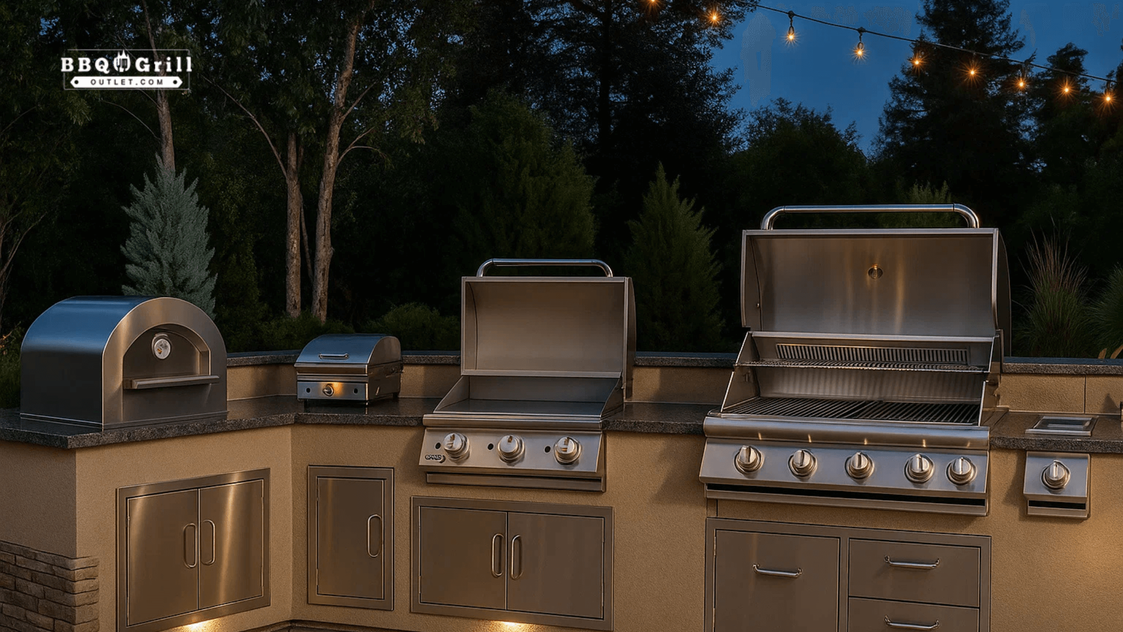 Bull Griddle as Part of a Complete Outdoor Kitchen