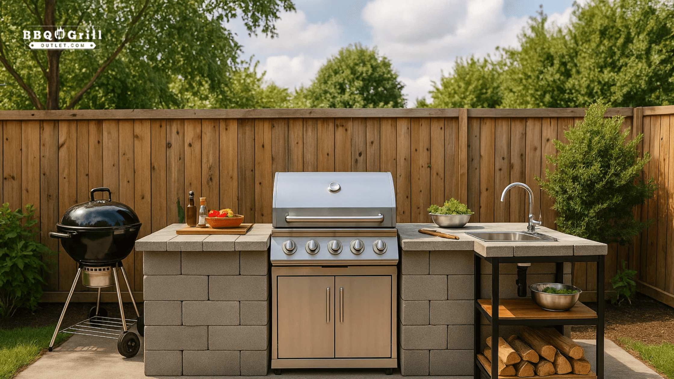 Creating an Outdoor BBQ Kitchen on a Budget