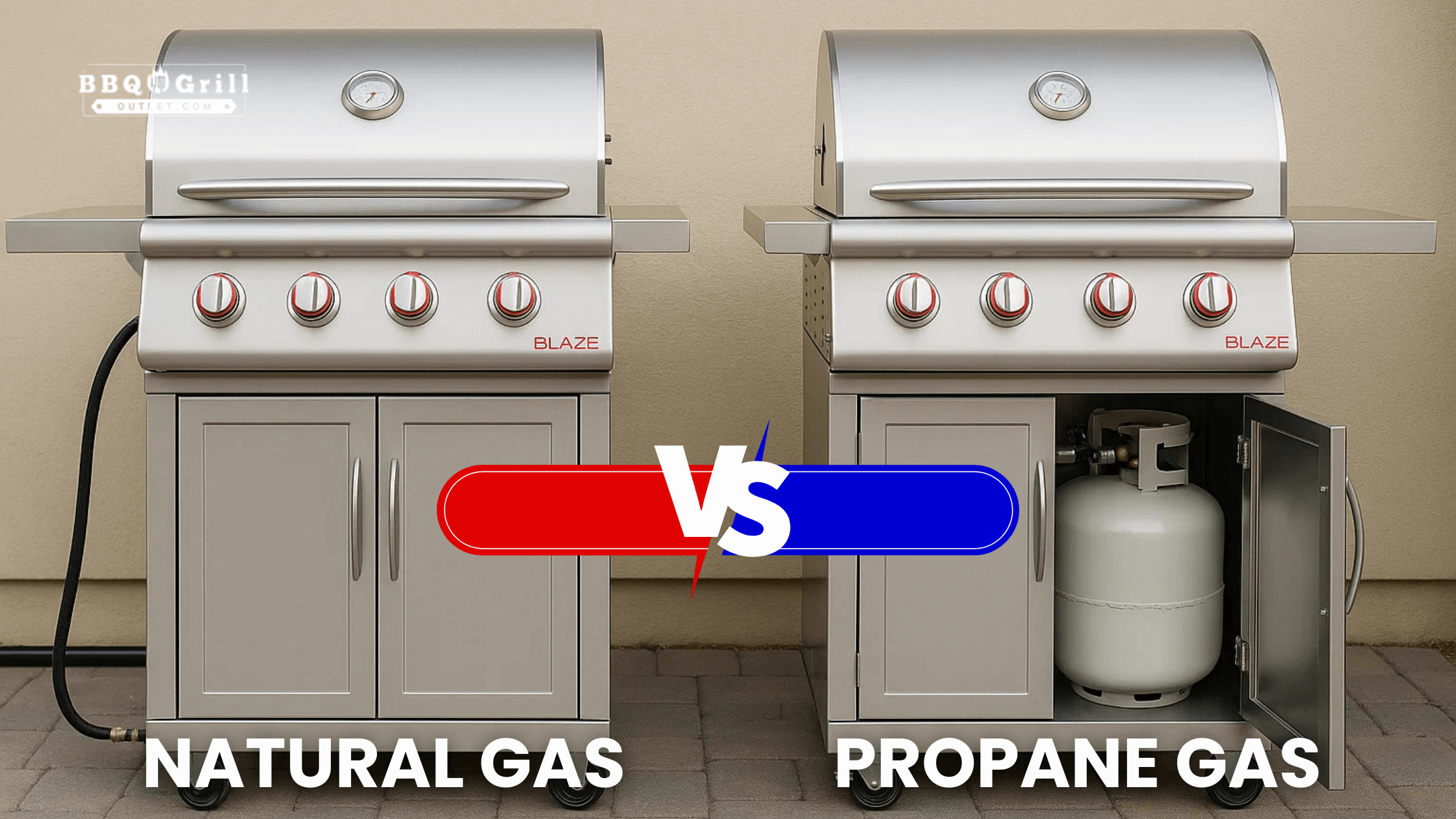 Fuel Options: Blaze Natural Gas Grill vs. Blaze Propane Gas Grill